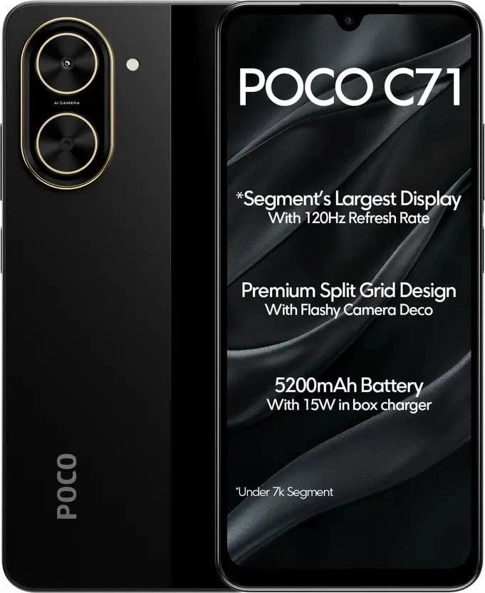 Celular Xiaomi Poco C71 4gb 64gb - Preto